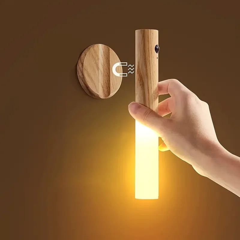 Illuminate Your Space with the Motion Sensing Magnetic LED Night Light - Perfect for Staircases, Corridors, and Bedrooms